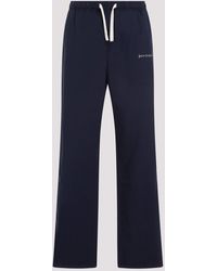 Palm Angels - Navy Blue Cotton Classic Logo Travel Pants - Lyst
