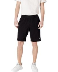EA7 - Cotton Bermuda Shorts - Lyst