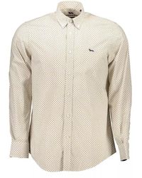 Harmont & Blaine - Elegant White Cotton Long Sleeve Shirt - Lyst
