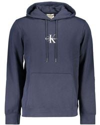 Calvin Klein - Blue Cotton Men Sweater - Lyst