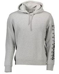 Napapijri - Gray Cotton Sweater - Lyst