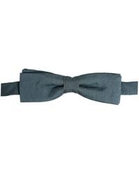Dolce & Gabbana - Men Steel Blue 100% Silk Adjustable Neck Papillon Bow Tie - Lyst