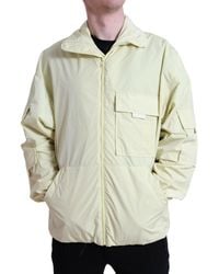 Dolce & Gabbana - Nylon Collared Full Zip Parka Jacket - Lyst
