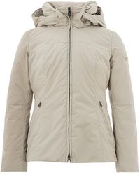 Peuterey - Hooded Quilted Beige Jacket - Lyst