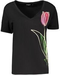 Desigual - Black Cotton 's T - Lyst