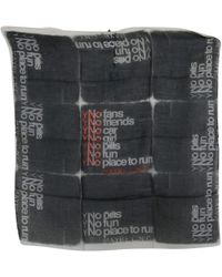 CoSTUME NATIONAL - Monochrome Wool-Blend Scarf Bandana - Lyst