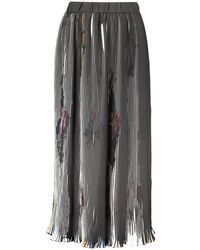 Desigual - Black Polyester Skirt - Lyst