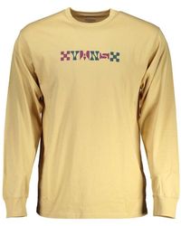 Vans - Beige Cotton T - Lyst