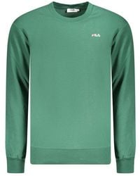Fila - Verde Cotton Men's Sweatshirt - Lyst
