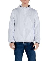 EA7 - White Polyester Jacket - Lyst
