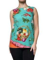 Dolce & Gabbana - Vegetables Sleeveless Tank Top - Lyst