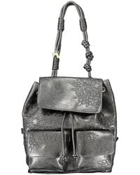 Desigual - Black Polyurethane 's Mini Backpack - Lyst