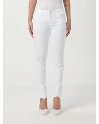 Liu Jo - White Cotton Skinny Jeans - Lyst