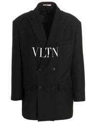 Valentino Garavani - Black Silk Blazer - Lyst