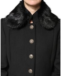 Dolce & Gabbana - Fur Shawl Neck Wrap Cover Collar Scarf - Lyst