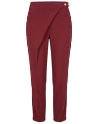 Trussardi - Red Polyester Pants - Lyst