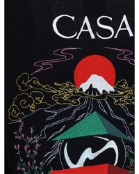 CASABLANCA - Merino Wool Embroide Cardigan - Lyst
