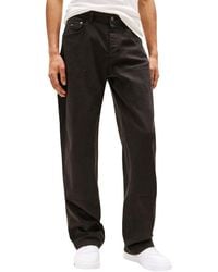 Tommy Hilfiger - Black Organic Cotton Casual Pants - Lyst