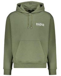 Balmain - Logo Motif Hoodie - Lyst