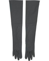Dolce & Gabbana - Dark Gray Viscose Elbow Length Mitten Men Gloves - Lyst
