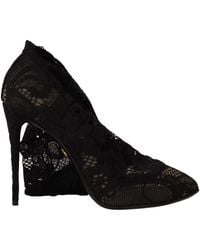 Dolce & Gabbana - Stretch Socks Taormina Lace Boots Shoes - Lyst