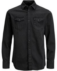 Jack & Jones - Black Jeans Shirt - Lyst