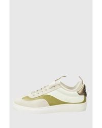 Scotch & Soda - Beige Leather Low Top Sneakers - Lyst
