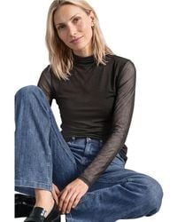 Street One - Bicolor Polyester Long Sleeve T - Lyst