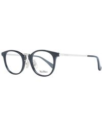 Max Mara - Black Plastic Glasses (frames) - Lyst