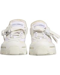 Dolce & Gabbana - Airmaster Panelled Low Top Sneakers Shoes Nylon Suede - Lyst