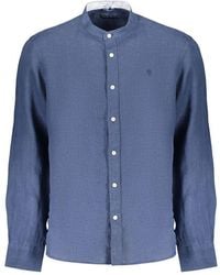 North Sails - Blue Linen Mens Shirt - Lyst