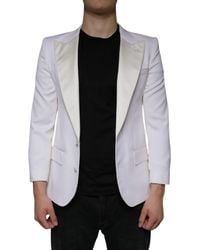 Dolce & Gabbana - Wool Single Breasted Dress Blazer - Lyst