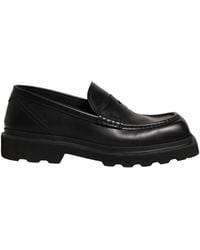 Dolce & Gabbana - Black Calfskin Leather Men Dress Loafer Shoes - Lyst