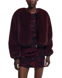 Desigual - Bordeaux Polyester Jacket - Lyst