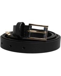 Dolce & Gabbana - Calfskin Classic Metal Logo Buckle Belt - Lyst