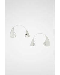 Jil Sander - Silver Fibres Earrings - Lyst