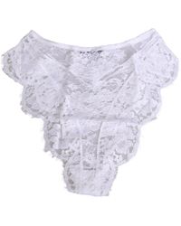 Dolce & Gabbana - Floral Lace Low Rise Panty Underwear Viscose Clothing - Lyst