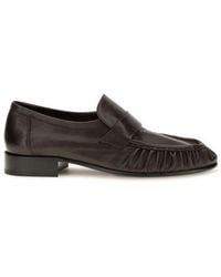 The Row - Brown Calf Leather Bos Taurus Slip - Lyst