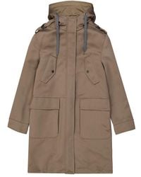 Brunello Cucinelli - Blend Cotton Parka - Lyst