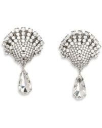 Alessandra Rich - Silver Metal Earrings - Lyst