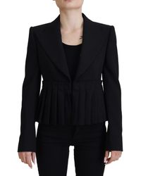 Dolce & Gabbana - Elegant Stretch Wool Blazer - Lyst