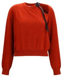 Ferragamo - Red Wool Oves Aries Sweatshirt - Lyst