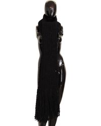 Dolce & Gabbana - Virgin Wool Knitted Wrap Shawl Scarf - Lyst
