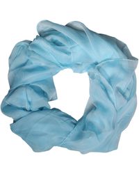 Dolce & Gabbana - Light Blue Silk Rectangle Wrap Shawl Scarf - Lyst