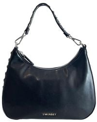 Twinset - Black Polyurethane Shoulder Bag - Lyst