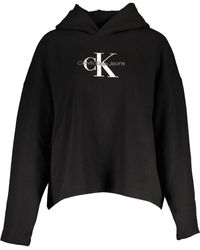 Calvin Klein - Black Cotton Sweater - Lyst