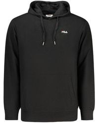Fila - Black Cotton Men's Hoodie - Lyst