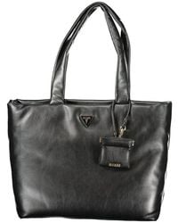 Guess - Black Polyurethane 's Handbag - Lyst