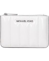 Michael Kors - White Leather Wallets - Lyst