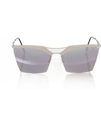 Frankie Morello - Silver Metallic Sunglasses - Lyst